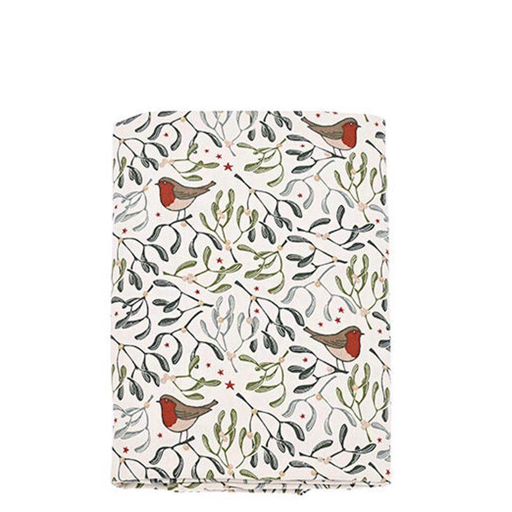 Walton & Co Robin & Mistletoe Tablecloth